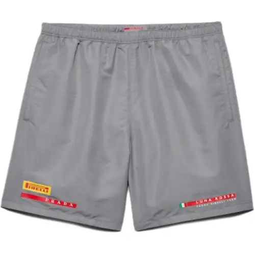 PRADA Swimming Shorts Men's Gray