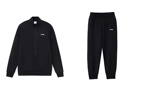 Li Ning Sweatshirt Set Men's Black