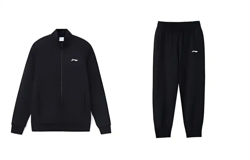 Li Ning Sweatshirt Set Men's Black