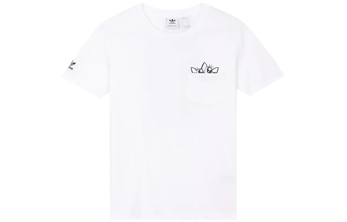 Adidas Originals Set in Sleeve T Shirt Women's White