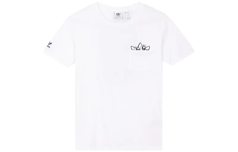 Adidas Originals Set in Sleeve T Shirt Women's White