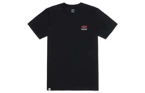 Vans T Shirts Women's Black Crew Neck Moderate Straight Fit