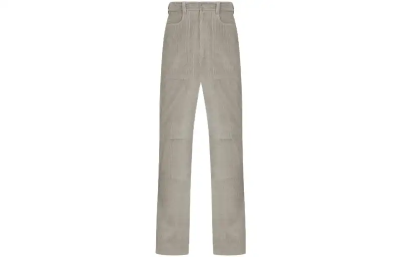DIOR Ski Pants Men's Gray Straight Fit