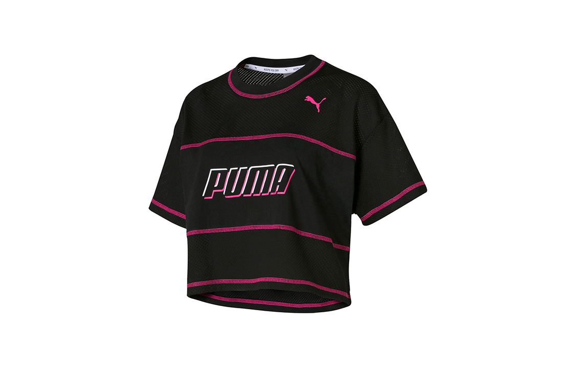 Женская футболка PUMA Alphabet Logo (черная)