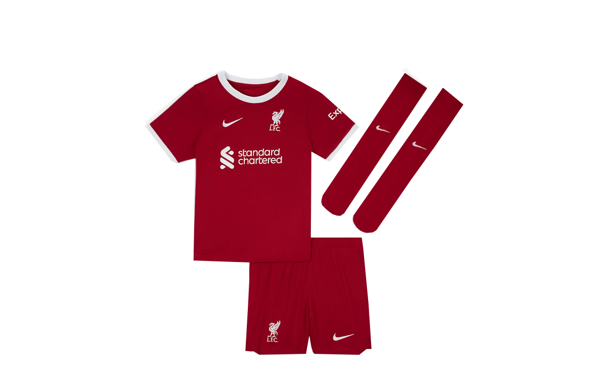 Nike Liverpool 2023/24 Season Sports Apparel Soccer Jersey Set Unisex