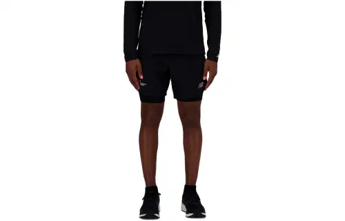 New Balance Over Casual Shorts Men's Black Moderate