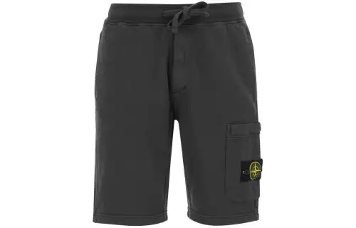 STONE ISLAND Logo Patch Drawstring Bermuda Shorts