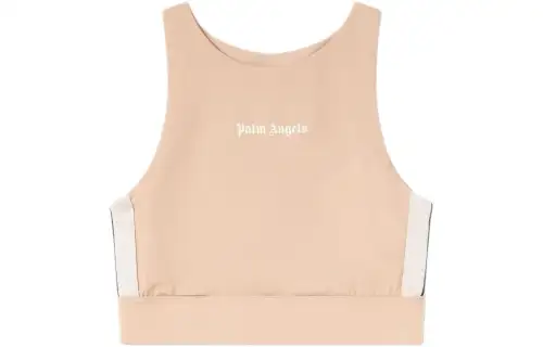 PALM ANGELS Logo-Print Cropped Top
