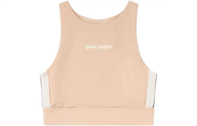 PALM ANGELS Logo-Print Cropped Top