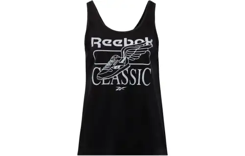 Reebok Tank Tops Women's Black Crew Neck Moderate Other