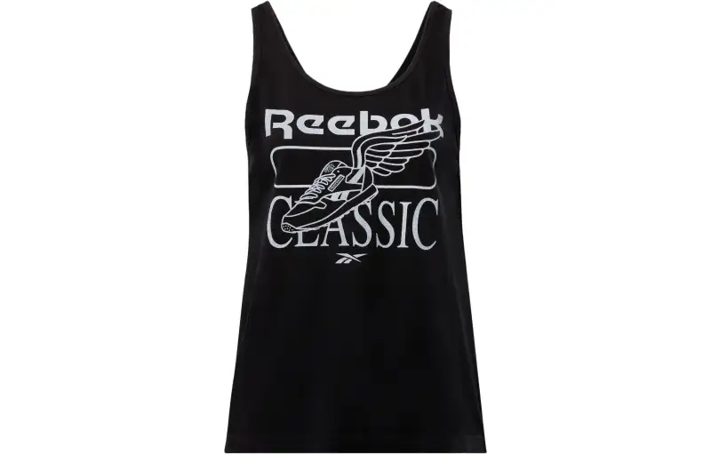 Reebok Tank Tops Women's Black Crew Neck Moderate Other