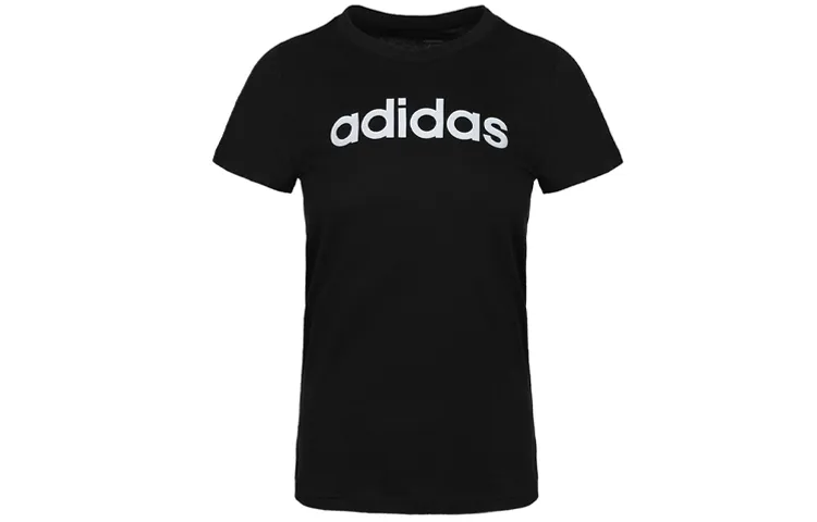 Adidas Set in Sleeve T Shirt Women's Black