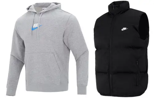 Nike Casual Sportswear Men's Gray+Black Hooded Moderate
