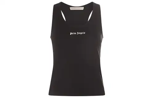 PALM ANGELS Logo print Racerback Top