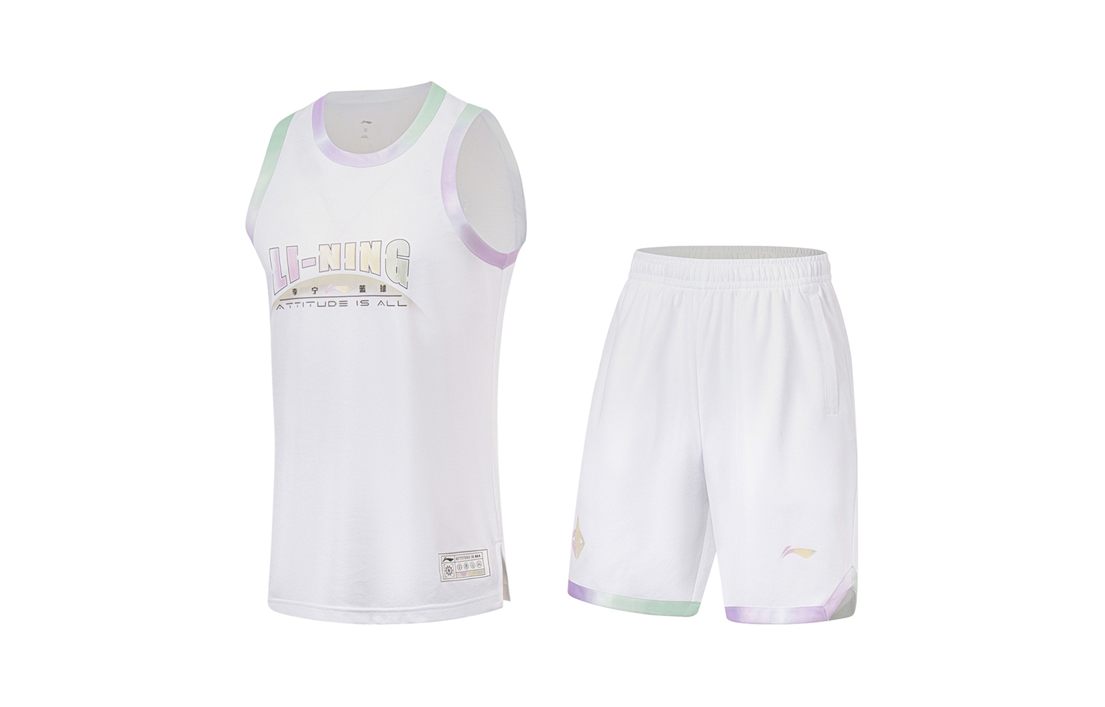 Li Ning, basketball basketball uniform with letters, men's style