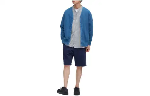 UNIQLO Casual Shorts Men's Dark Blue Moderate