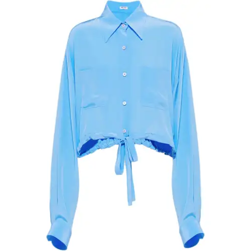 MIU MIU FW21 Crop Top Women's Blue