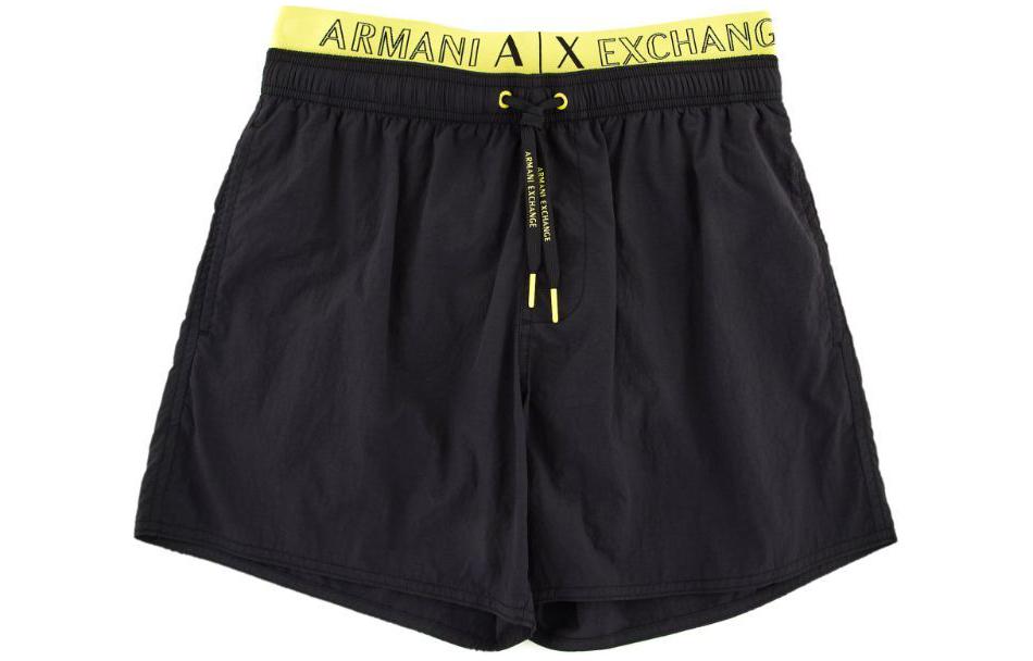 ARMANI EXCHANGEAE SS24 Beach Shorts Men’s Black