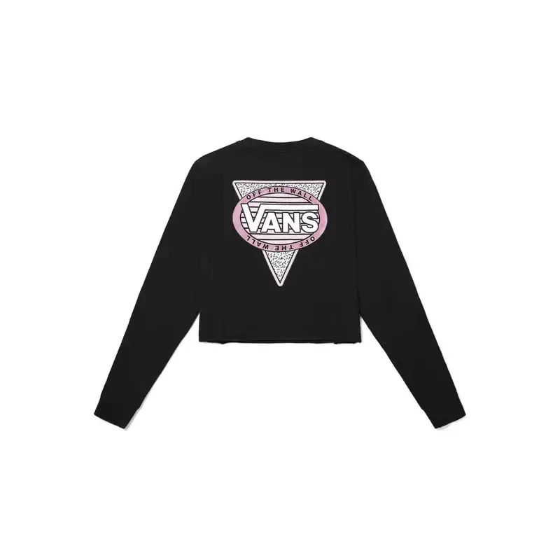Vans T Shirts Women's Black Crew Neck Moderate