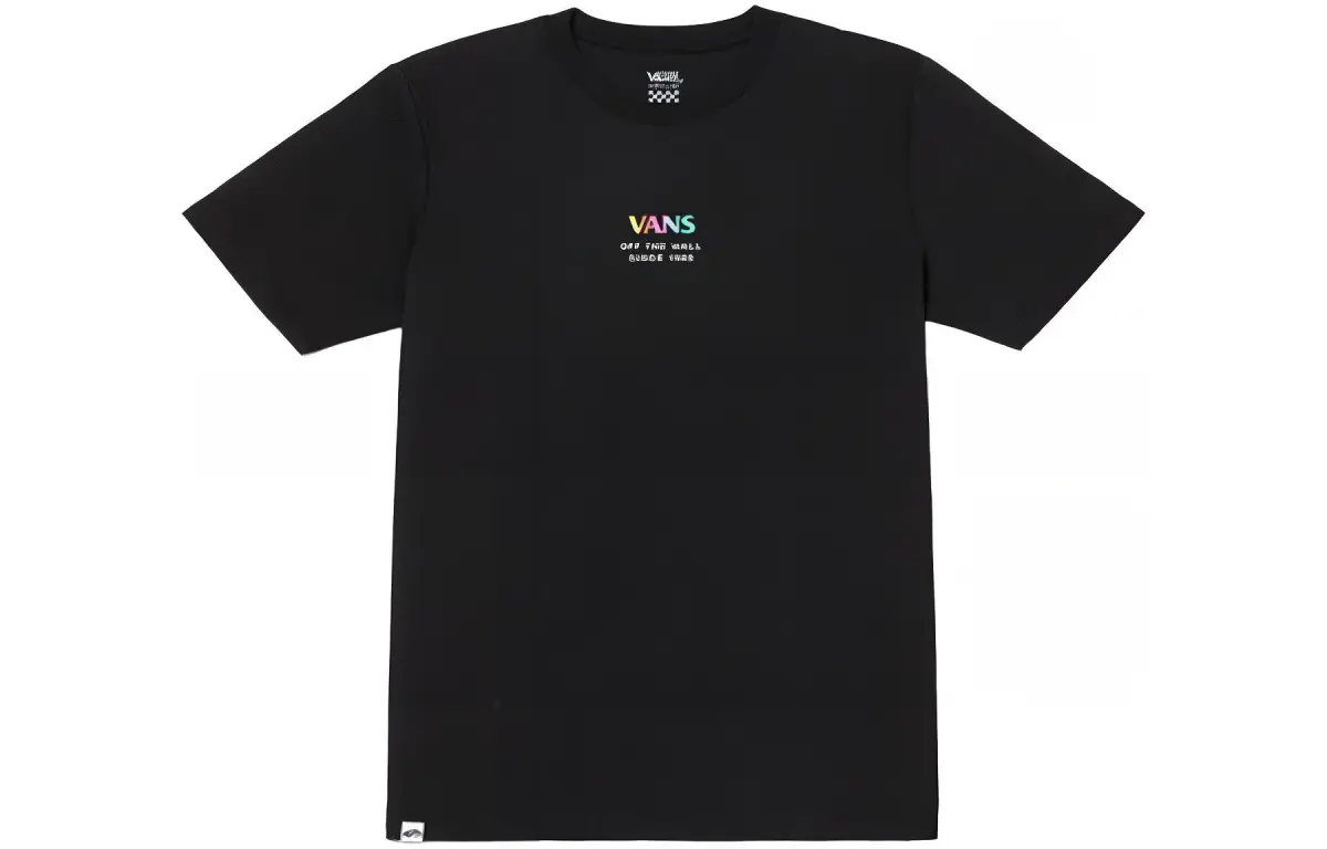 Vans Set in Sleeve T Shirt Women's Black