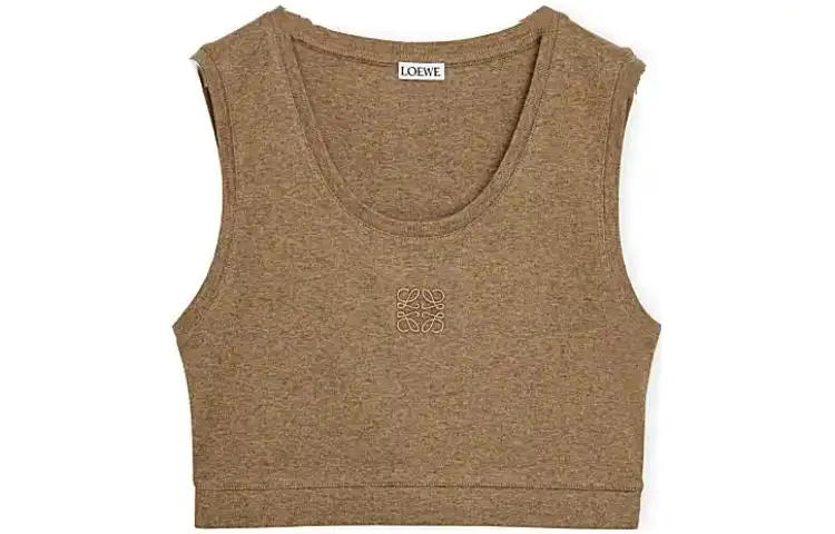 LOEWE Tank Tops Women's Brown Moderate
