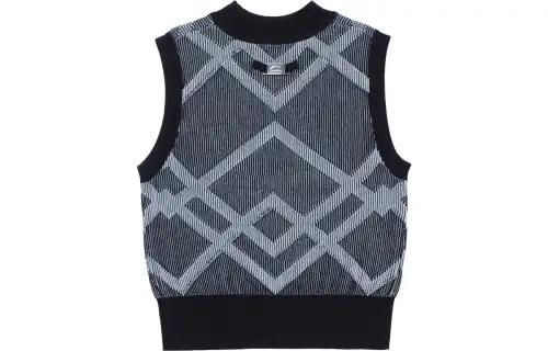 Li Ning Tank Tops Women's Black Jacquard Crew Neck Moderate Other