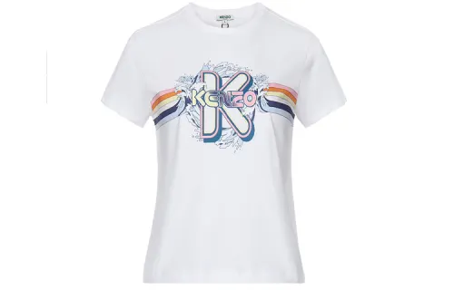KENZO T Shirts Women's White Crew Neck Moderate