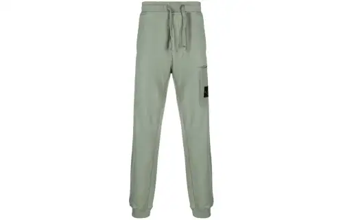 STONE ISLAND Compass-patch Cotton Track Pants