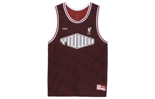 Nike LeBron x Liverpool FC Letter Logo Pattern Print Sleeveless Basketball Vest Men's Red