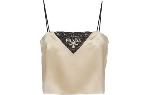 PRADA Tank Tops Women's Desert Brown Other