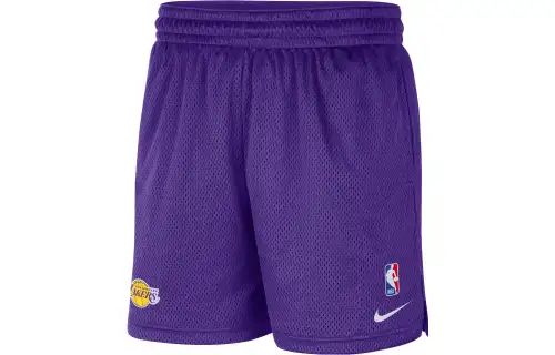Nike NBA Los Angeles Lakers moisture-wicking, cool, comfortable and loose sports basketball pants for men, universal purple