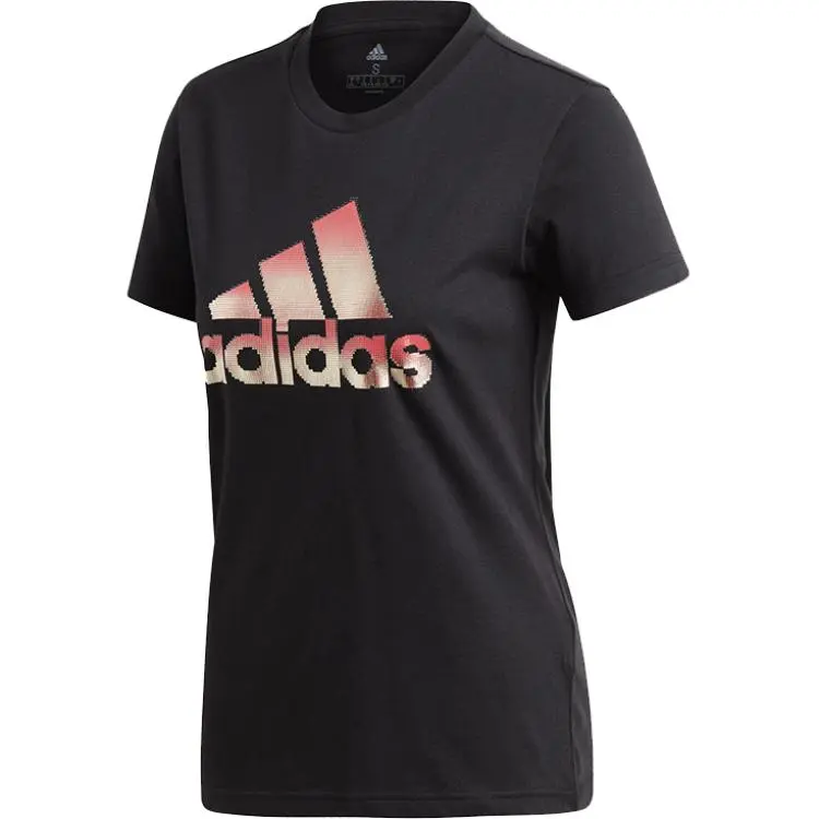 Adidas Set in Sleeve T Shirt Women's Black