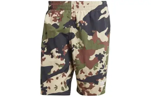 Adidas Originals Camo Allover Print Swim Shorts Swimming Shorts Men's Green
