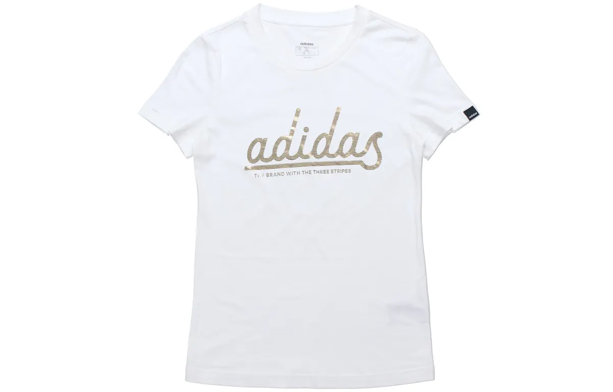 Adidas T-Shirts Women's Crew Neck Moderate Straight Fit