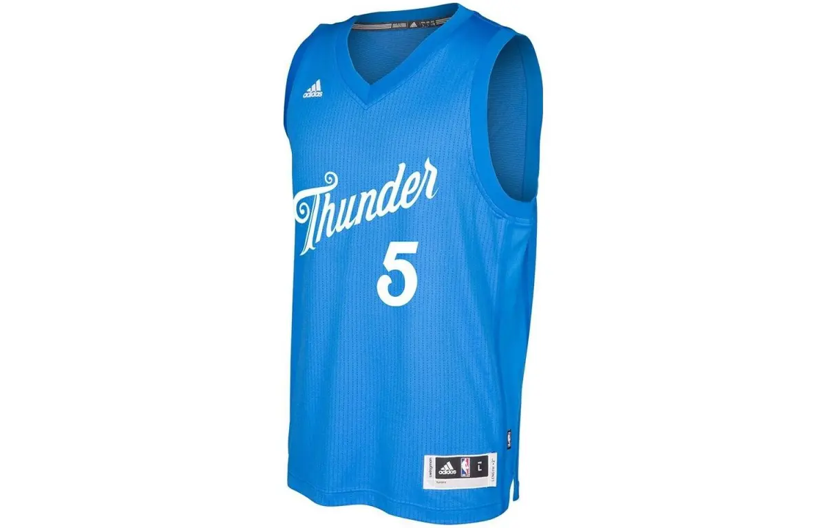 Adidas Basketball Jerseys Men's Blue Moderate Straight Fit