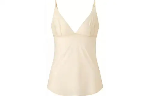 UNIQLO X MAME KUROGOUCHI UNIQLO X Mame Kurogouchi Tank Tops Women's Natural Crew Neck Moderate Straight Fit