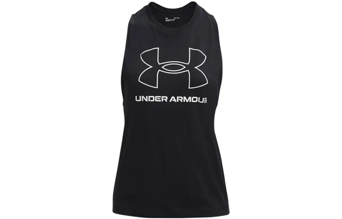Under Armour Tank Tops Women's Black Straight Fit