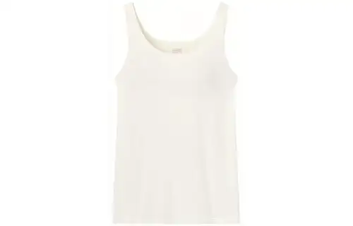 UNIQLO Tank Tops Women's Ivory Crew Neck Moderate Other