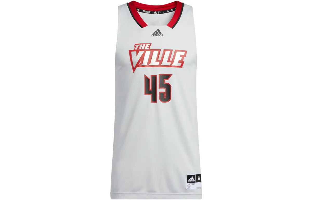 Adidas Basketball Jerseys Men's White Thin Straight Fit
