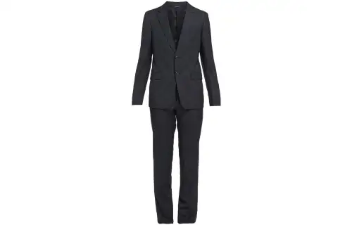 PRADA Business Suits Men's Black Lapel Moderate