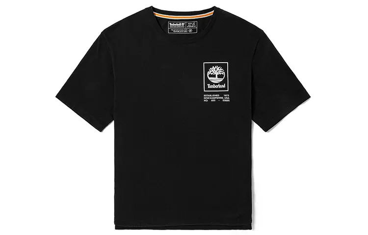 Timberland T Shirts Women's Black Crew Neck Moderate