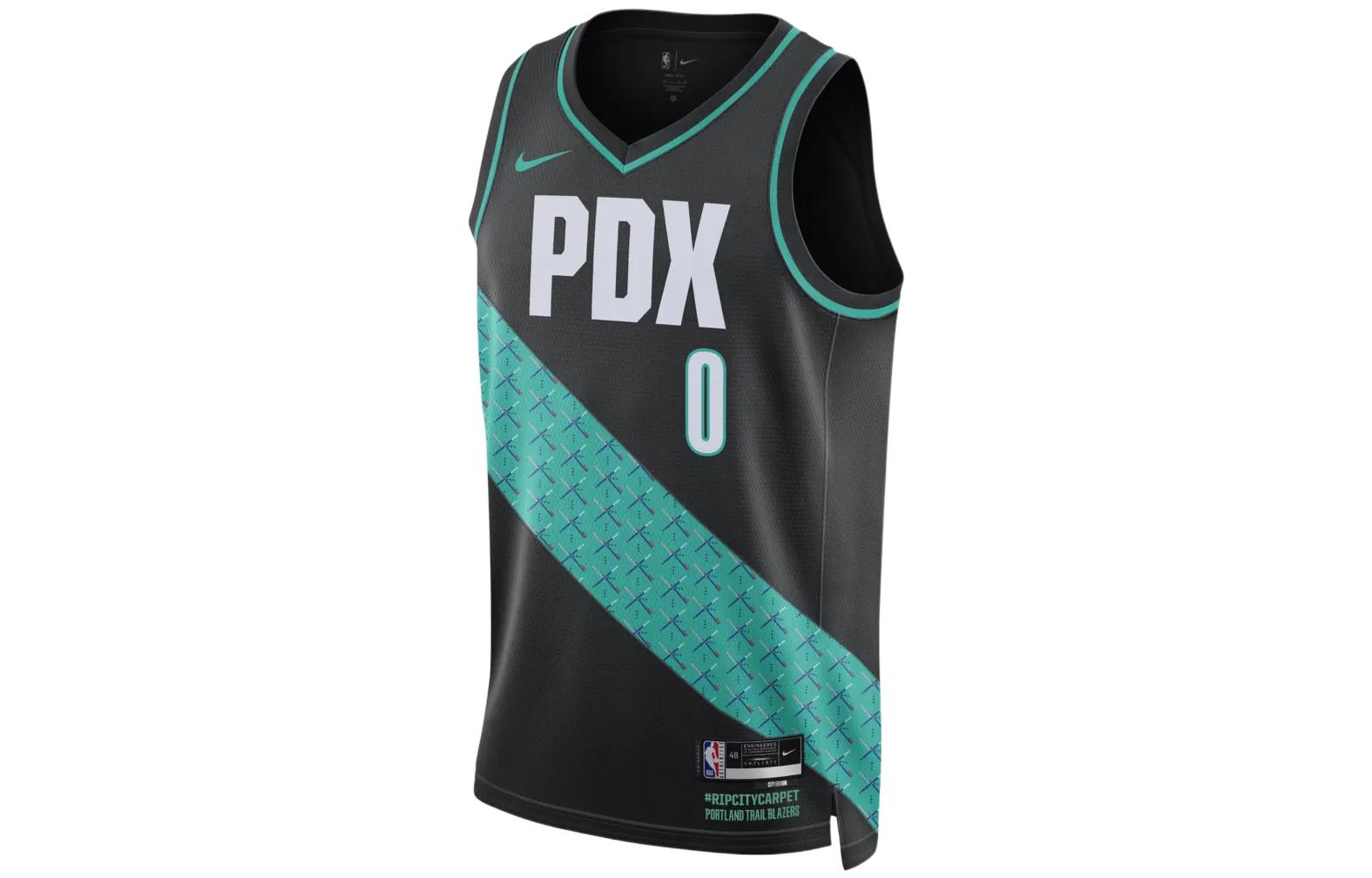 Nike Nba Damian Lillard Portland Trailblazers City Edition Swingman Jersey