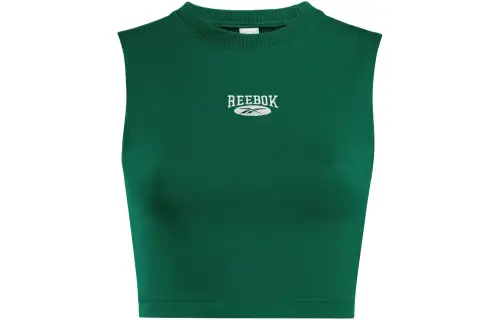 Reebok Tank Tops Women's Green Crew Neck Moderate Other