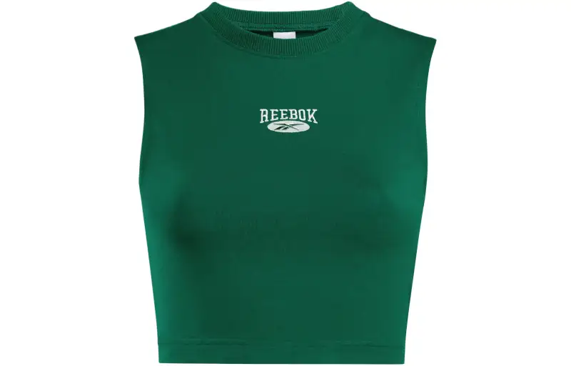Reebok Tank Tops Women's Green Crew Neck Moderate Other