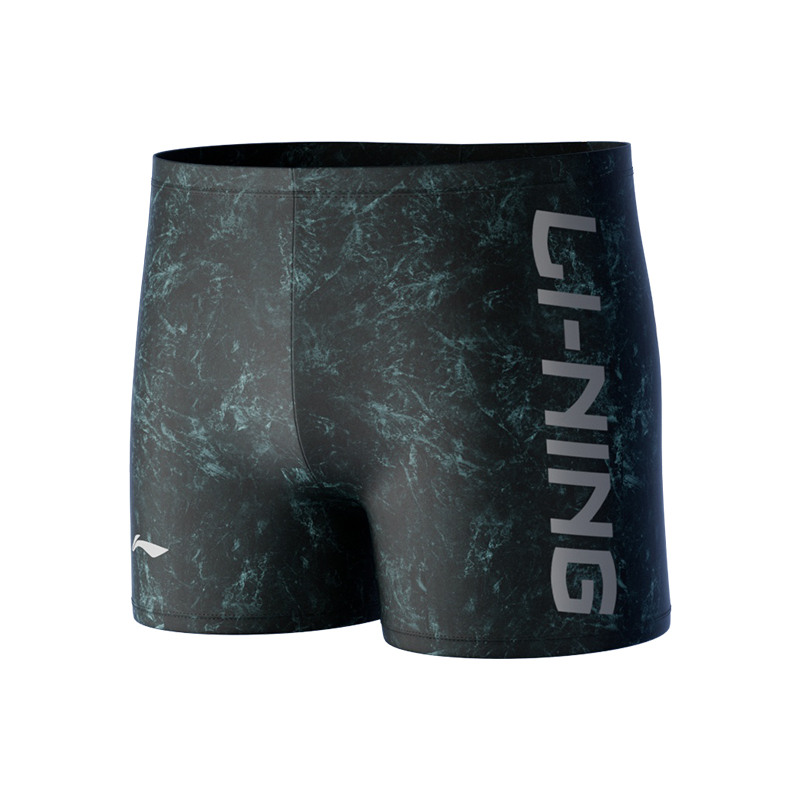 Li Ning Swimming Shorts Men’s Moderate Square Leg Swim Trunks