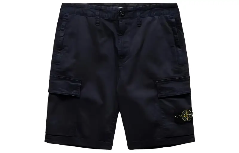 STONE ISLAND Casual Shorts Men's Dark Blue Moderate