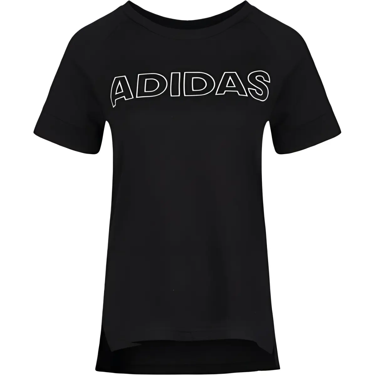 Adidas T-Shirts Women's Black Crew Neck Moderate