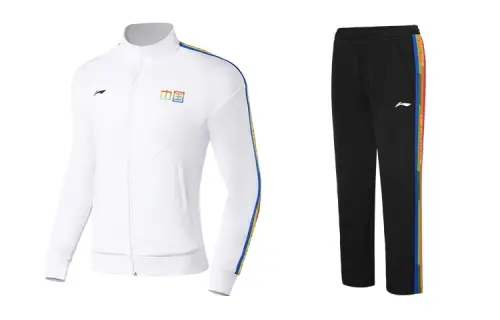 Li Ning Sweatshirt Sets Unisex Stand Collar Moderate