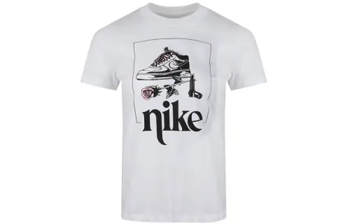 Nike Set in Sleeve T Shirt Women's White