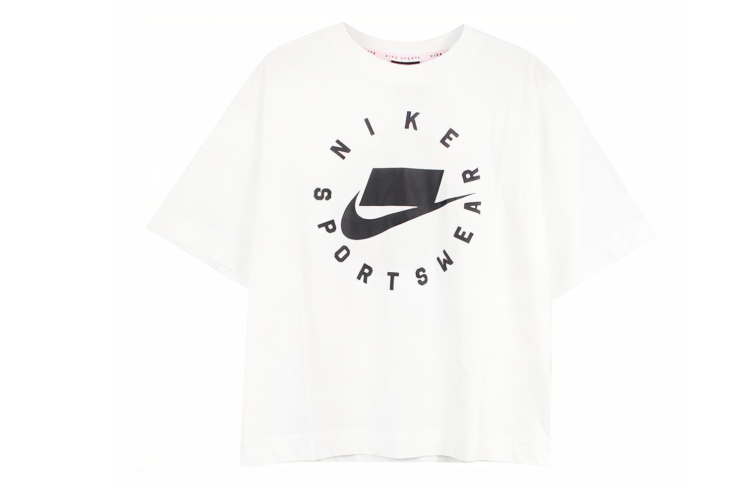 Nike T Shirts Women's Crew Neck Moderate Straight Fit